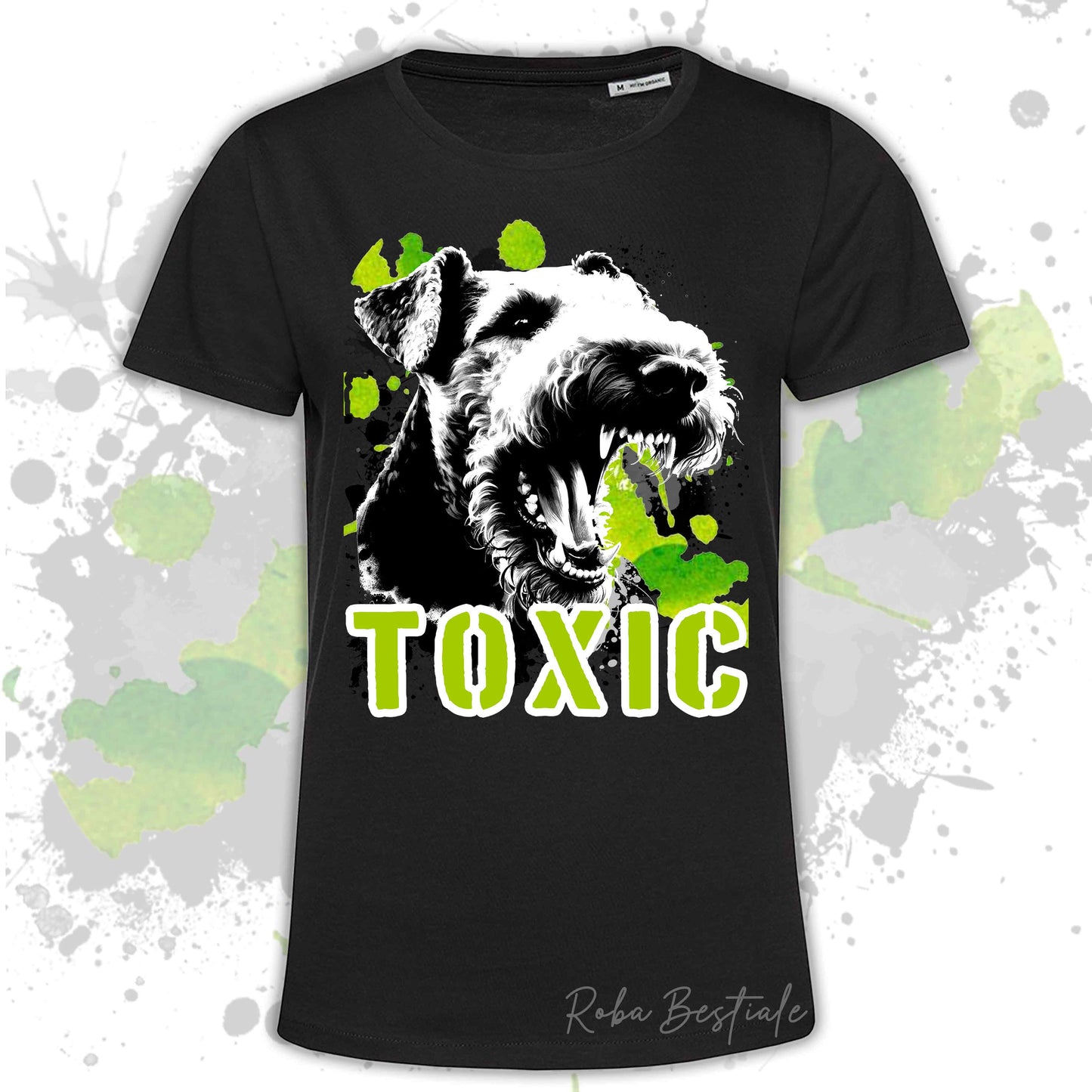T-Shirt TOXIC - AIREDALE TERRIER - Uomo o Donna, disponibile in tanti colori - dalla XS alla 5XL
