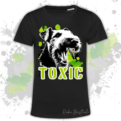 T-Shirt TOXIC - AIREDALE TERRIER - Uomo o Donna, disponibile in tanti colori - dalla XS alla 5XL