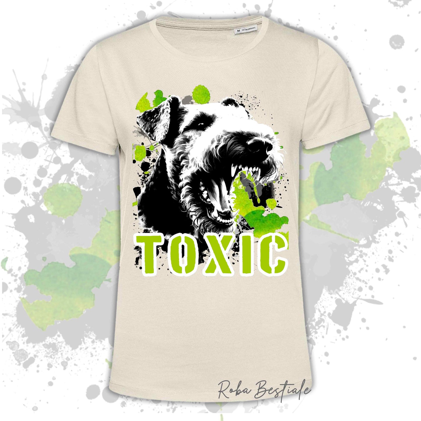 T-Shirt TOXIC - AIREDALE TERRIER - Uomo o Donna, disponibile in tanti colori - dalla XS alla 5XL