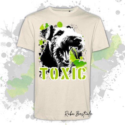 T-Shirt TOXIC - AIREDALE TERRIER - Uomo o Donna, disponibile in tanti colori - dalla XS alla 5XL