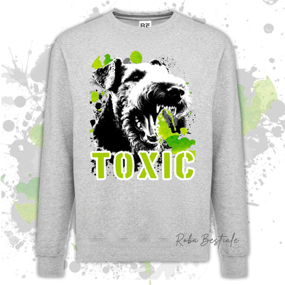 Felpa TOXIC - AIREDALE TERRIER - Girocollo, Unisex, in tanti colori! - dalla XS alla 3XL