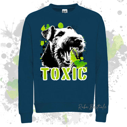 Felpa TOXIC - AIREDALE TERRIER - Girocollo, Unisex, in tanti colori! - dalla XS alla 3XL