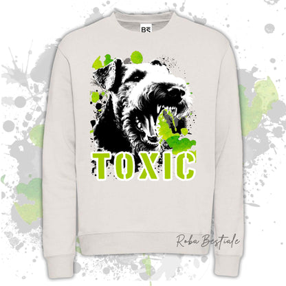 Felpa TOXIC - AIREDALE TERRIER - Girocollo, Unisex, in tanti colori! - dalla XS alla 3XL