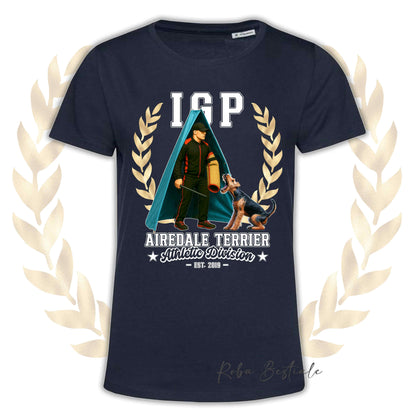 T-Shirt IGP REVIER - AIREDALE TERRIER - Uomo o Donna, disponibile in tanti colori - dalla XS alla 5XL