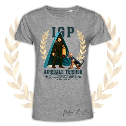 T-Shirt IGP REVIER - AIREDALE TERRIER - Uomo o Donna, disponibile in tanti colori - dalla XS alla 5XL