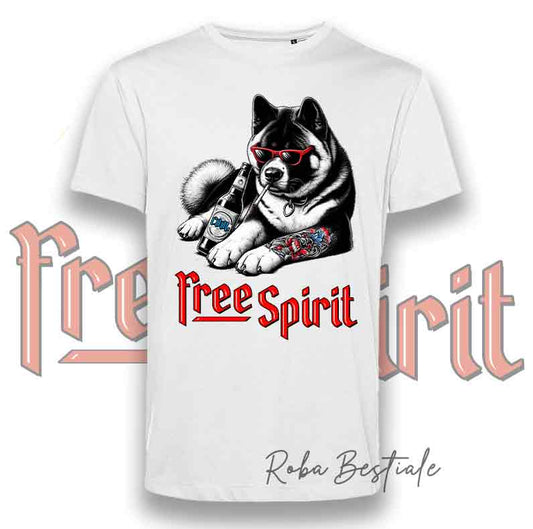 T-Shirt FREE SPIRIT - AKITA AMERICANO