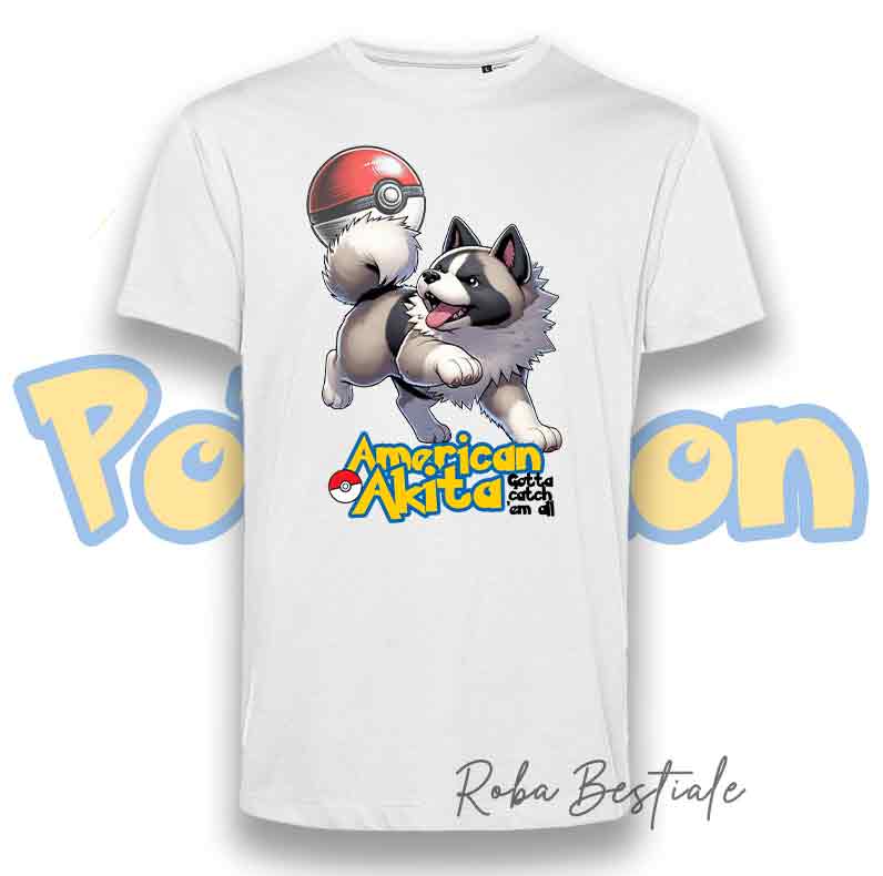 T-Shirt POKEMON - AKITA AMERICANO