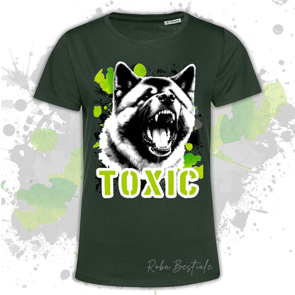 T-Shirt TOXIC - AKITA AMERICANO - Uomo o Donna, disponibile in tanti colori - dalla XS alla 5XL