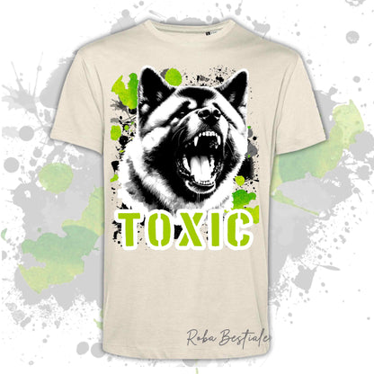 T-Shirt TOXIC - AKITA AMERICANO - Uomo o Donna, disponibile in tanti colori - dalla XS alla 5XL