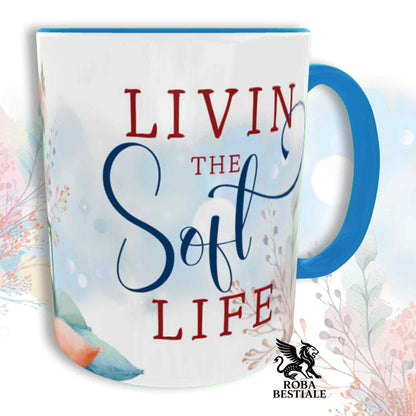 Tazza SOFT LIFE - AKITA AMERICANO Bianco e Nero - In Ceramica, colore a scelta - 330 ml