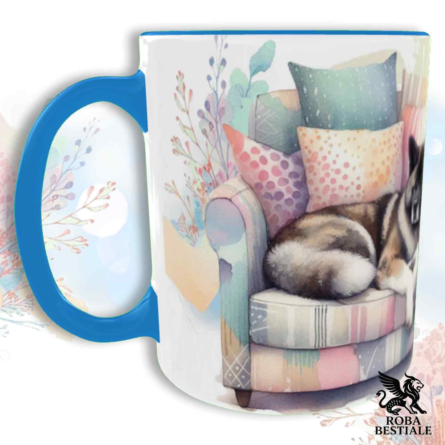 Tazza SOFT LIFE - AKITA AMERICANO Tigrato - In Ceramica, colore a scelta - 330 ml