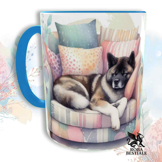 Tazza SOFT LIFE - AKITA AMERICANO Tigrato - In Ceramica, colore a scelta - 330 ml