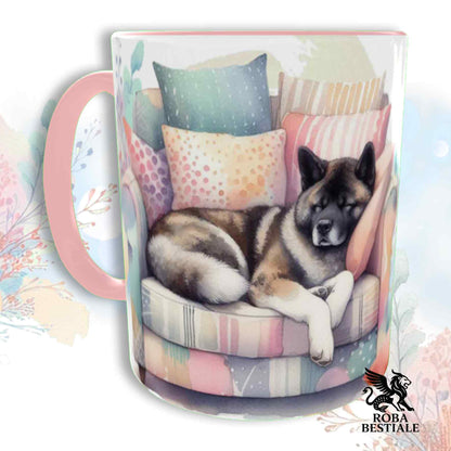 Tazza SOFT LIFE - AKITA AMERICANO Tigrato - In Ceramica, colore a scelta - 330 ml