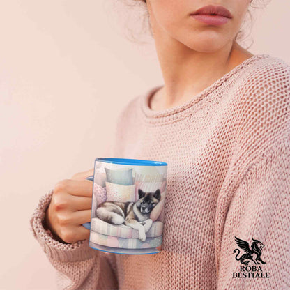 Tazza SOFT LIFE - AKITA AMERICANO Tigrato - In Ceramica, colore a scelta - 330 ml