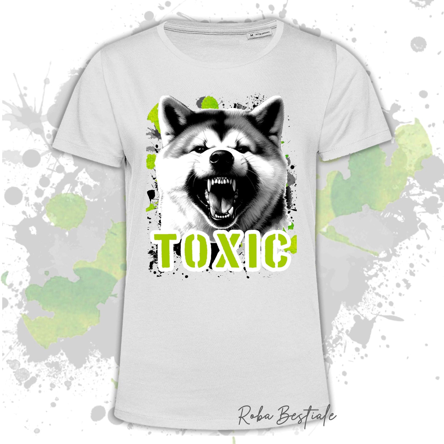 T-Shirt TOXIC - AKITA INU - Uomo o Donna, disponibile in tanti colori - dalla XS alla 5XL