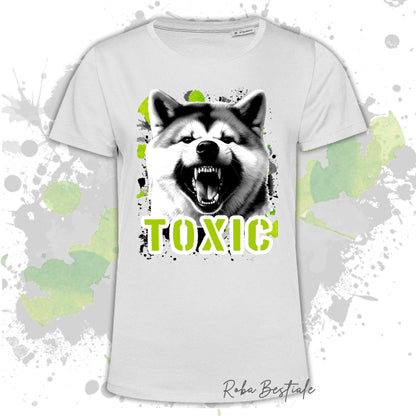 T-Shirt TOXIC - AKITA INU - Uomo o Donna, disponibile in tanti colori - dalla XS alla 5XL
