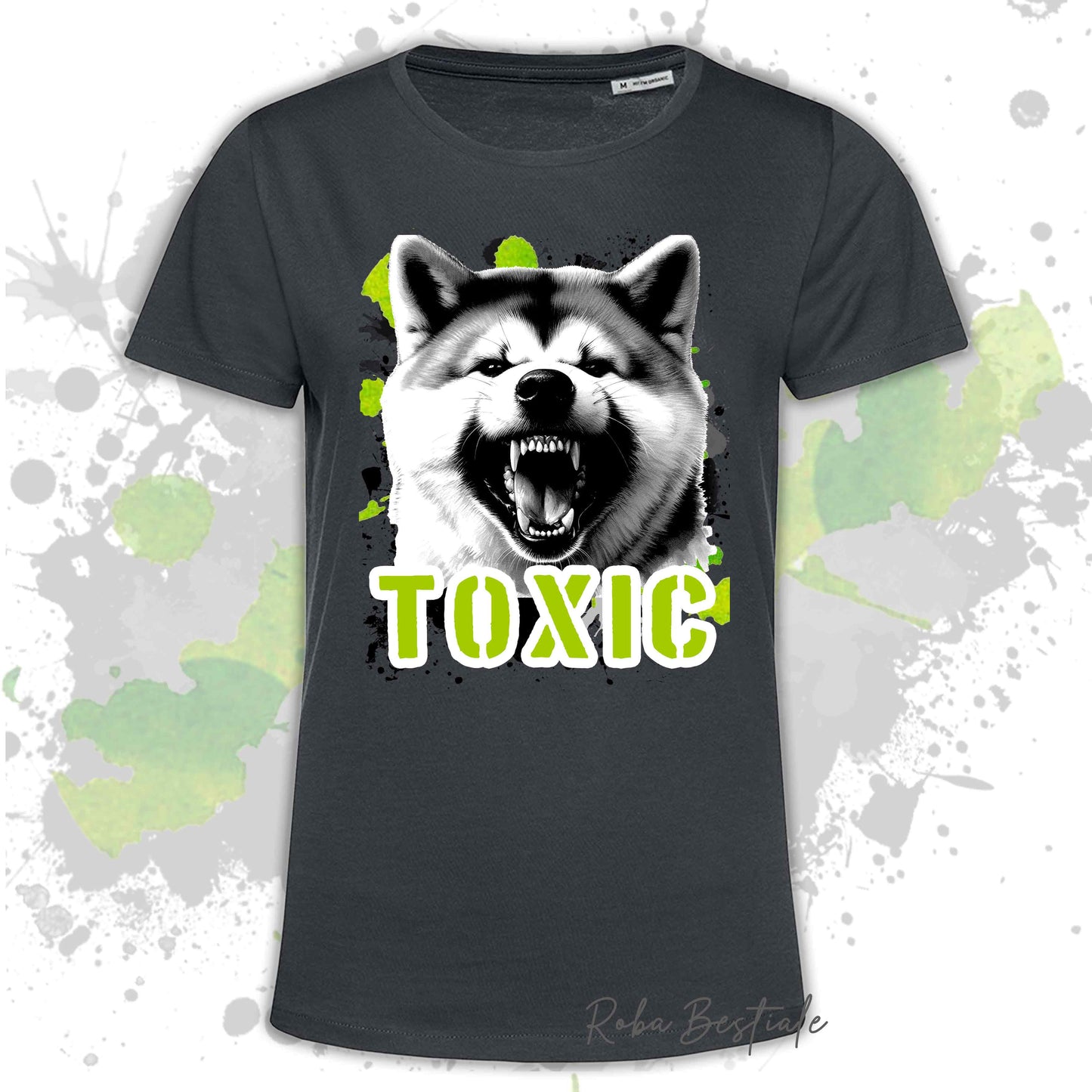 T-Shirt TOXIC - AKITA INU - Uomo o Donna, disponibile in tanti colori - dalla XS alla 5XL