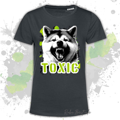 T-Shirt TOXIC - AKITA INU - Uomo o Donna, disponibile in tanti colori - dalla XS alla 5XL