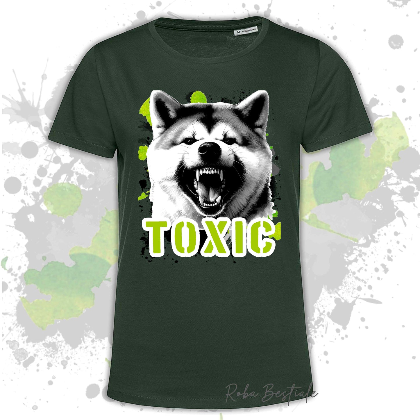 T-Shirt TOXIC - AKITA INU - Uomo o Donna, disponibile in tanti colori - dalla XS alla 5XL