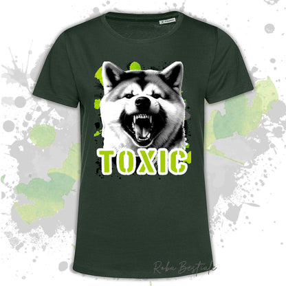T-Shirt TOXIC - AKITA INU - Uomo o Donna, disponibile in tanti colori - dalla XS alla 5XL