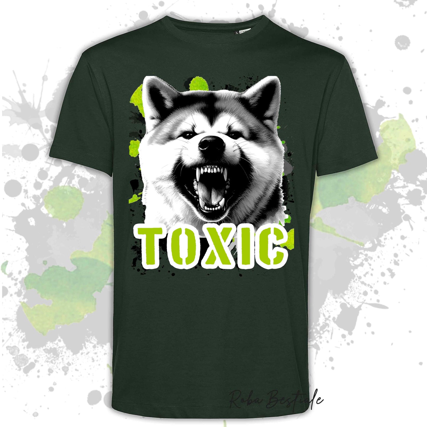 T-Shirt TOXIC - AKITA INU - Uomo o Donna, disponibile in tanti colori - dalla XS alla 5XL