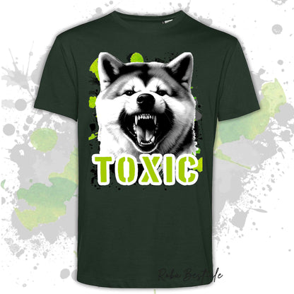 T-Shirt TOXIC - AKITA INU - Uomo o Donna, disponibile in tanti colori - dalla XS alla 5XL