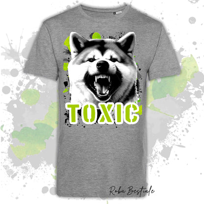 T-Shirt TOXIC - AKITA INU - Uomo o Donna, disponibile in tanti colori - dalla XS alla 5XL