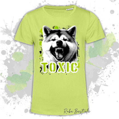T-Shirt TOXIC - AKITA INU - Uomo o Donna, disponibile in tanti colori - dalla XS alla 5XL