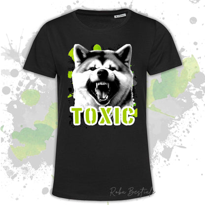 T-Shirt TOXIC - AKITA INU - Uomo o Donna, disponibile in tanti colori - dalla XS alla 5XL