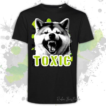 T-Shirt TOXIC - AKITA INU - Uomo o Donna, disponibile in tanti colori - dalla XS alla 5XL