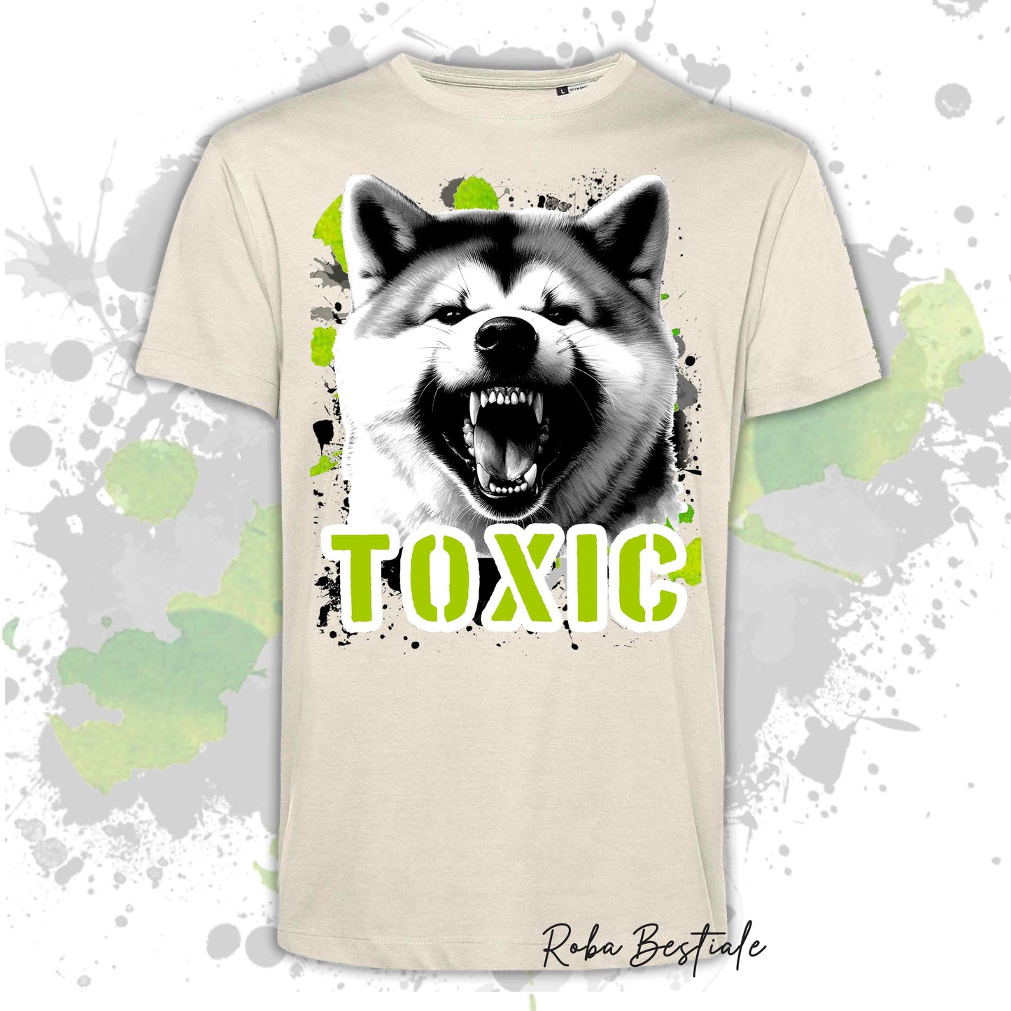T-Shirt TOXIC - AKITA INU - Uomo o Donna, disponibile in tanti colori - dalla XS alla 5XL