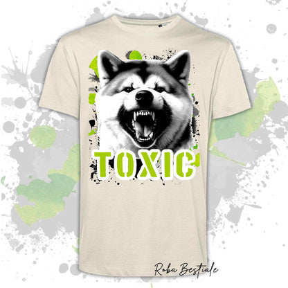 T-Shirt TOXIC - AKITA INU - Uomo o Donna, disponibile in tanti colori - dalla XS alla 5XL