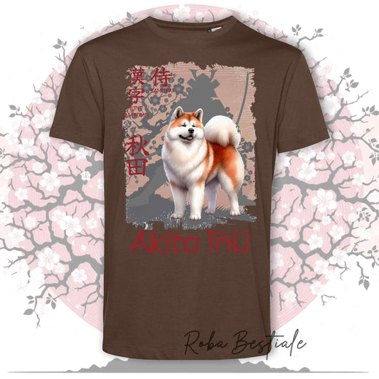 T-Shirt JAPAN STYLE "PRIDE" - AKITA INU Rosso - da UOMO, in tanti colori! Dalla XS alla 5XL