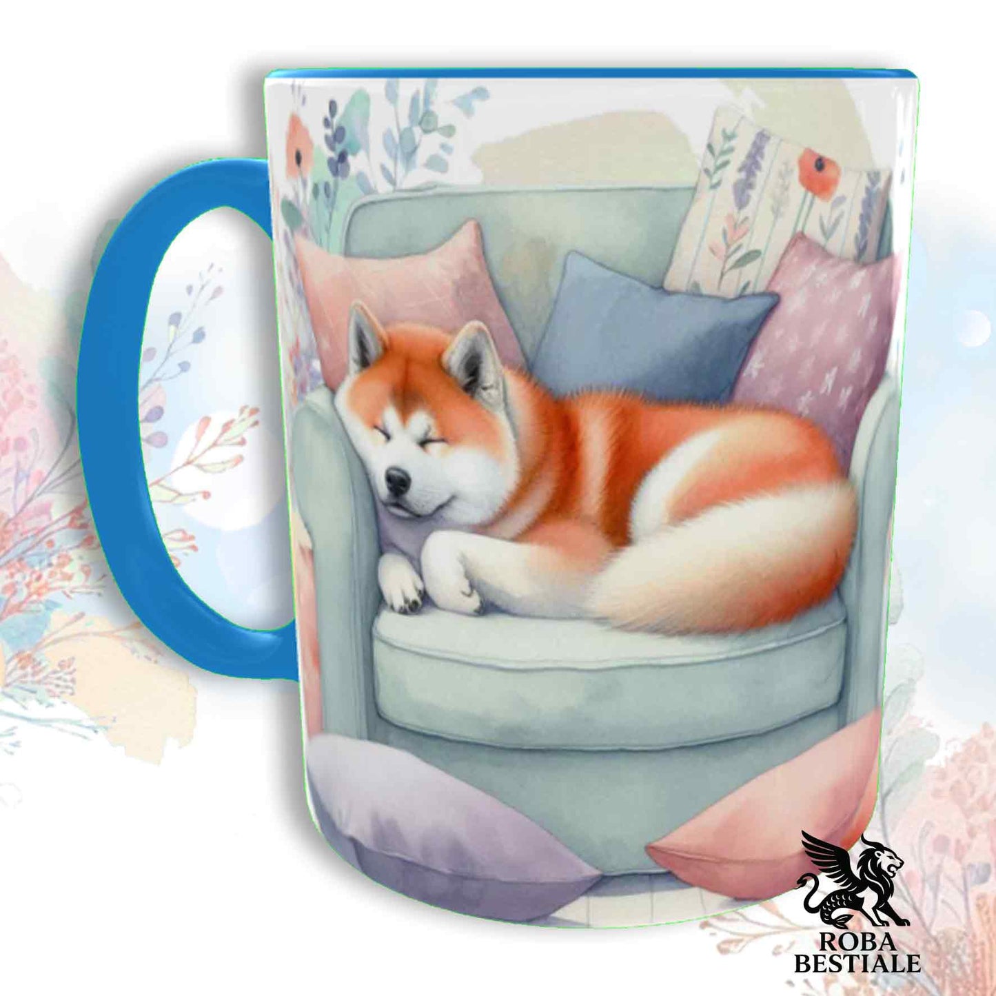 Tazza SOFT LIFE - AKITA INU Rosso - In Ceramica, colore a scelta - 330 ml