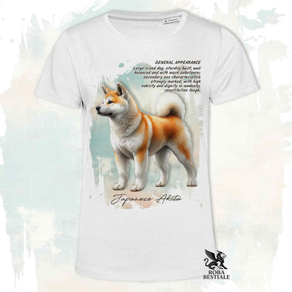 T-Shirt APPEARANCE - AKITA INU Rosso - Bianca o Beige, da Uomo o da Donna - dalla XS alla 5XL