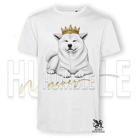 T-shirt AKITA INU Rosso - Collezione NEVER HUMBLE
