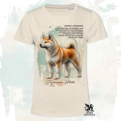 T-Shirt APPEARANCE - AKITA INU Rosso - Bianca o Beige, da Uomo o da Donna - dalla XS alla 5XL