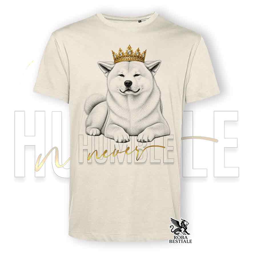 T-shirt AKITA INU Rosso - Collezione NEVER HUMBLE