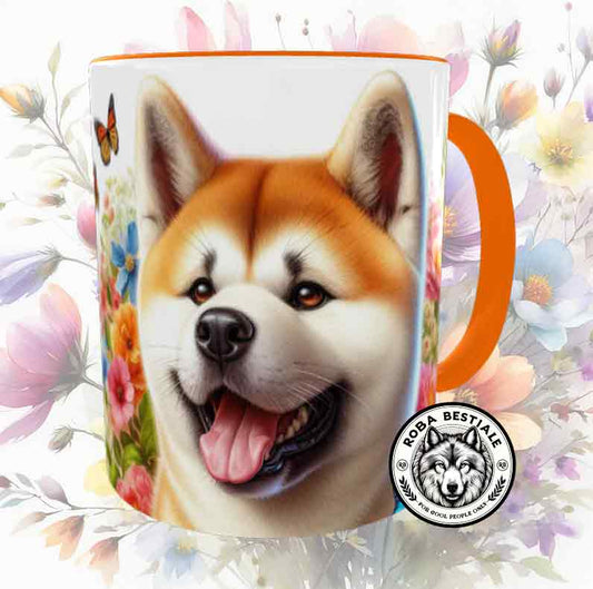 Tazza SPRING LOVE - AKITA INU Rosso