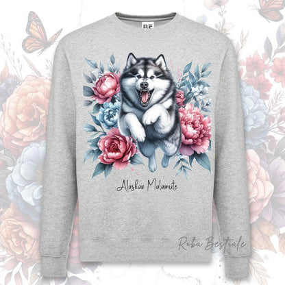 Felpa Invernale PEONY - ALASKAN MALAMUTE - Girocollo, Unisex, in tanti colori! - dalla XS alla 3XL