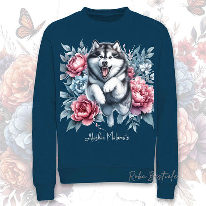 Felpa Invernale PEONY - ALASKAN MALAMUTE - Girocollo, Unisex, in tanti colori! - dalla XS alla 3XL