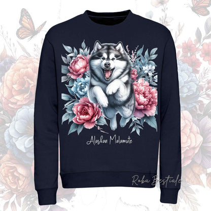 Felpa Invernale PEONY - ALASKAN MALAMUTE - Girocollo, Unisex, in tanti colori! - dalla XS alla 3XL