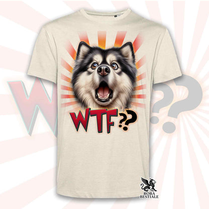 T-Shirt WTF?? - ALASKAN MALAMUTE Bianco e Nero - Bianca o Beige, da Uomo o da Donna - dalla XS alla 5XL