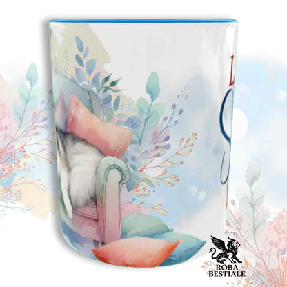 Tazza SOFT LIFE - ALASKAN MALAMUTE Grigio - In Ceramica, colore a scelta - 330 ml