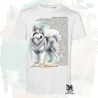 T-Shirt APPEARANCE - ALASKAN MALAMUTE Grigio Chiaro - Bianca o Beige, da Uomo o da Donna - dalla XS alla 5XL
