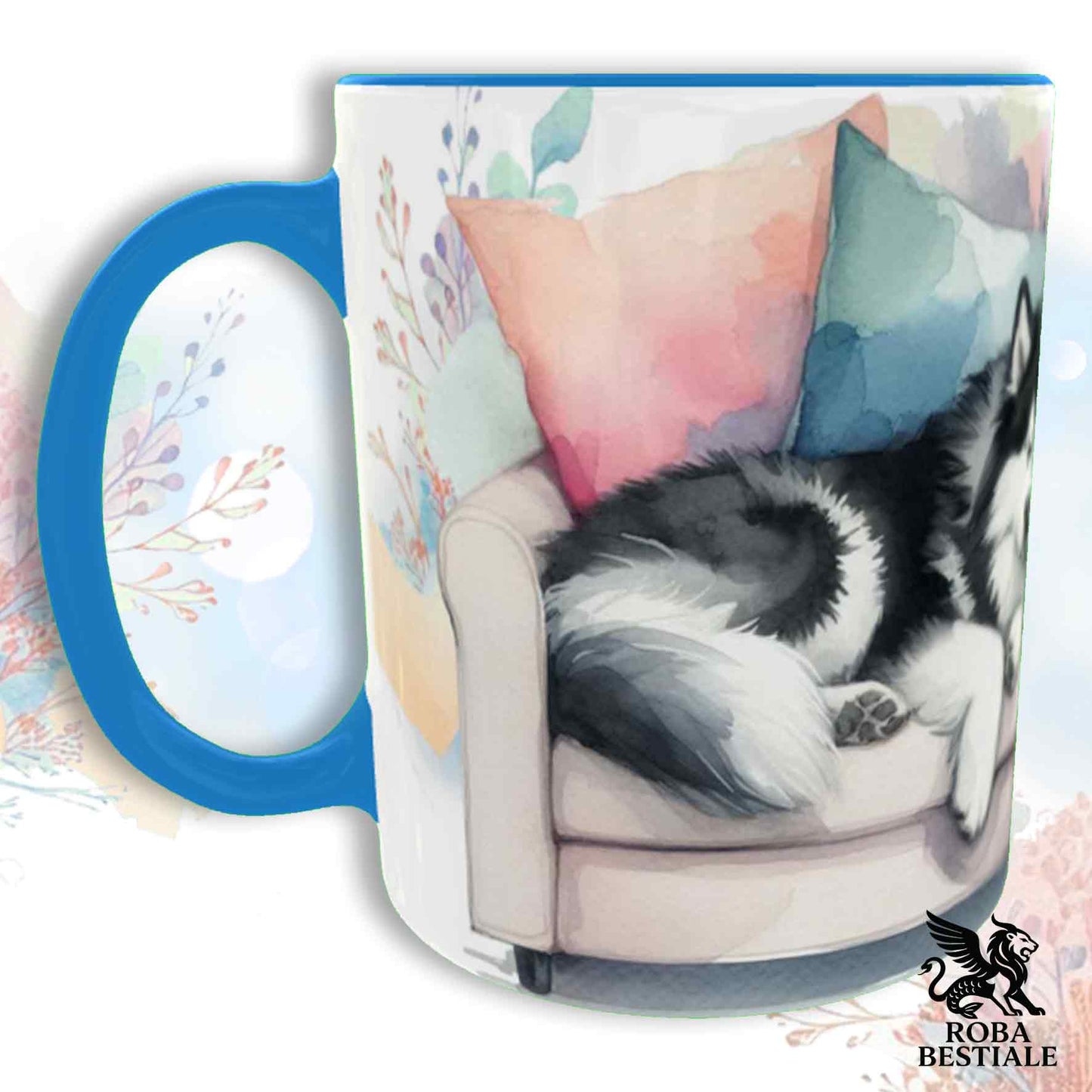 Tazza SOFT LIFE - ALASKAN MALAMUTE Nero - In Ceramica, colore a scelta - 330 ml