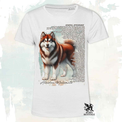 T-Shirt APPEARANCE - ALASKAN MALAMUTE Rosso - Bianca o Beige, da Uomo o da Donna - dalla XS alla 5XL