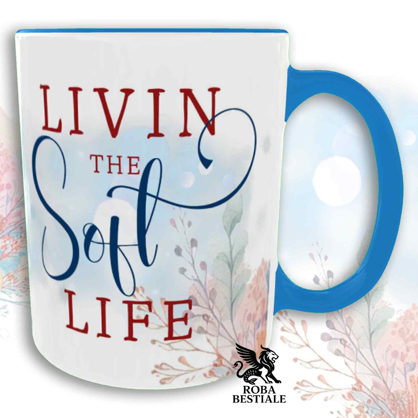 Tazza SOFT LIFE - AMERICAN STAFFODSHIRE TERRIER Bianco Fulvo - In Ceramica, colore a scelta - 330 ml