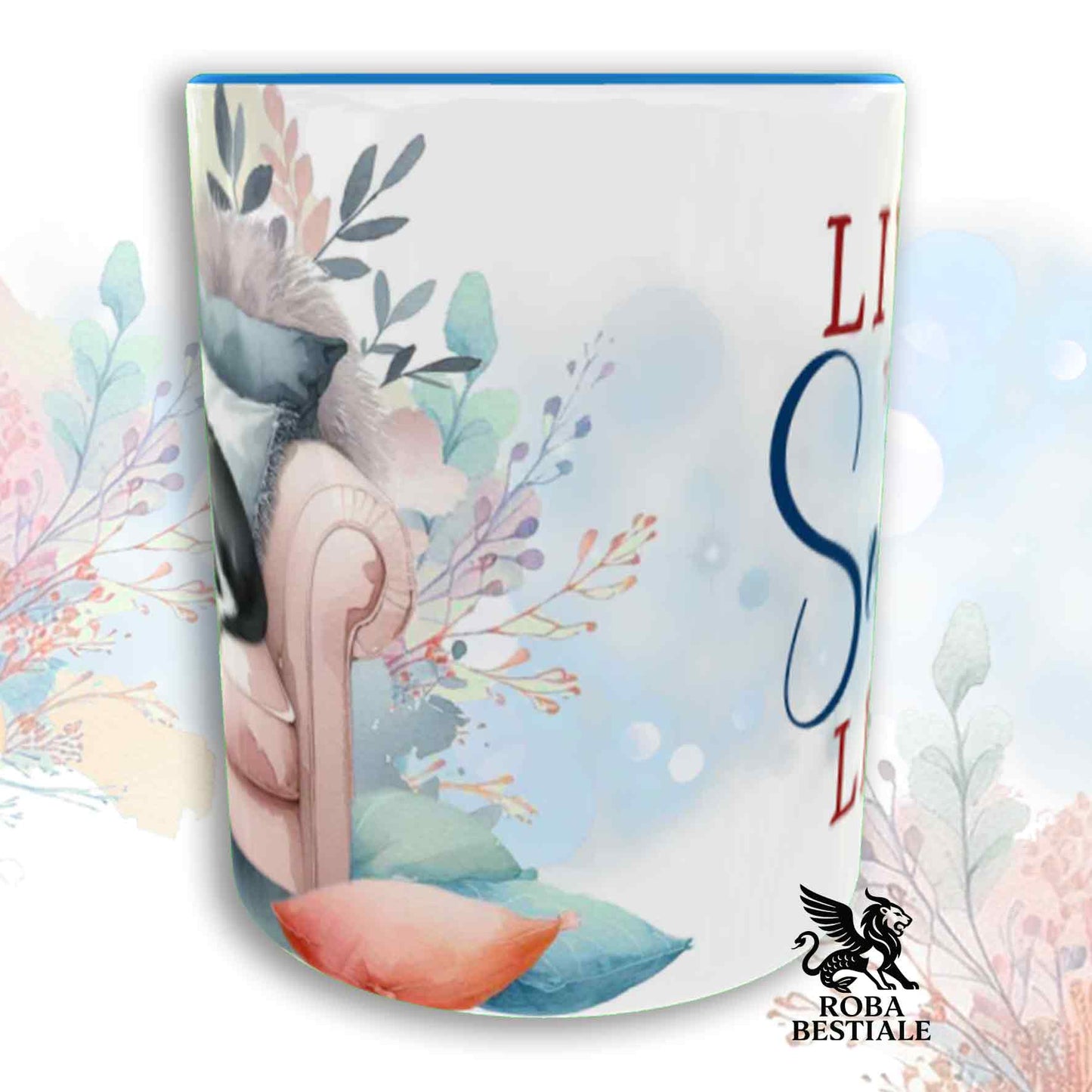 Tazza SOFT LIFE - AMERICAN STAFFODSHIRE TERRIER Bianco Nero - In Ceramica, colore a scelta - 330 ml