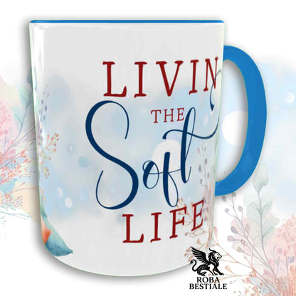 Tazza SOFT LIFE - AMERICAN STAFFODSHIRE TERRIER Bianco Nero - In Ceramica, colore a scelta - 330 ml